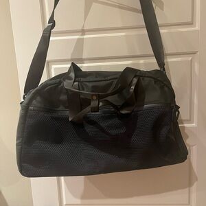 Lululemon athletica Black Mesh Duffel Bag